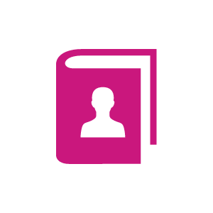 Book with a person silhouette on the front