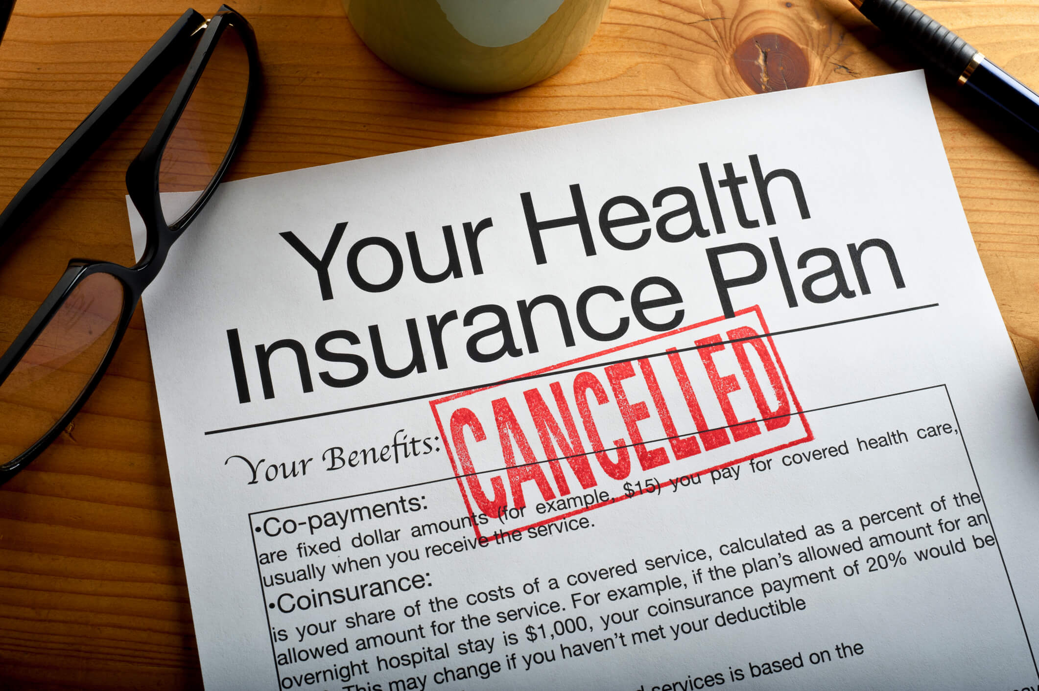 Cancelled health insurance policy