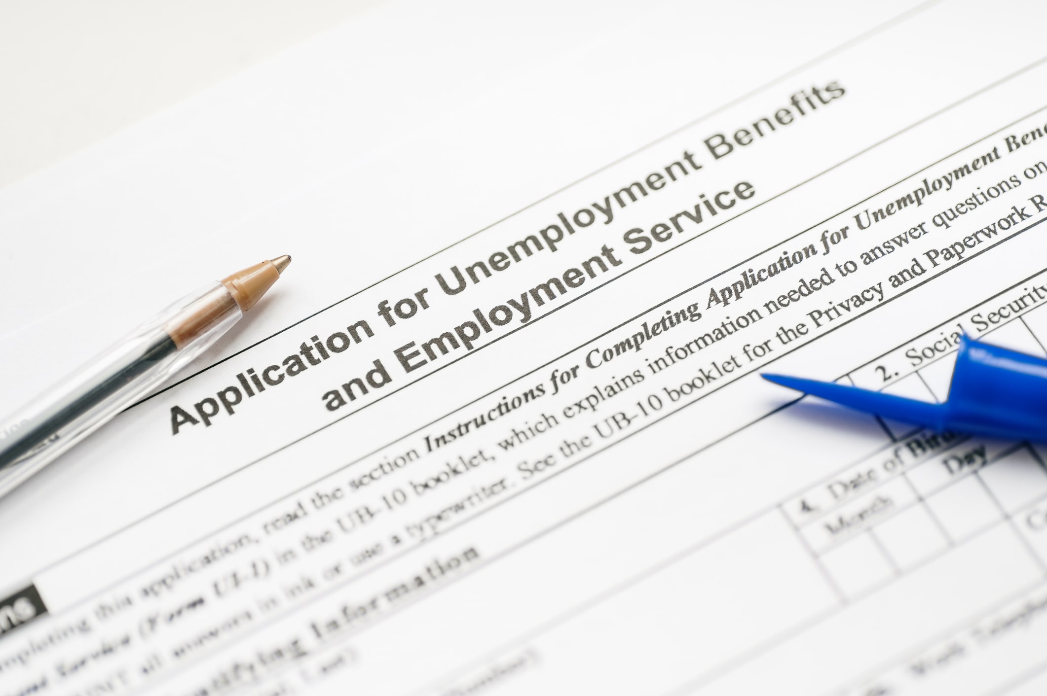 Application for unemployed health benefits