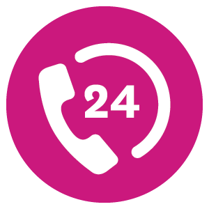 24 hour hotline icon