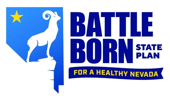 Logotipo de Battle Born State Plan para una Nevada saludable